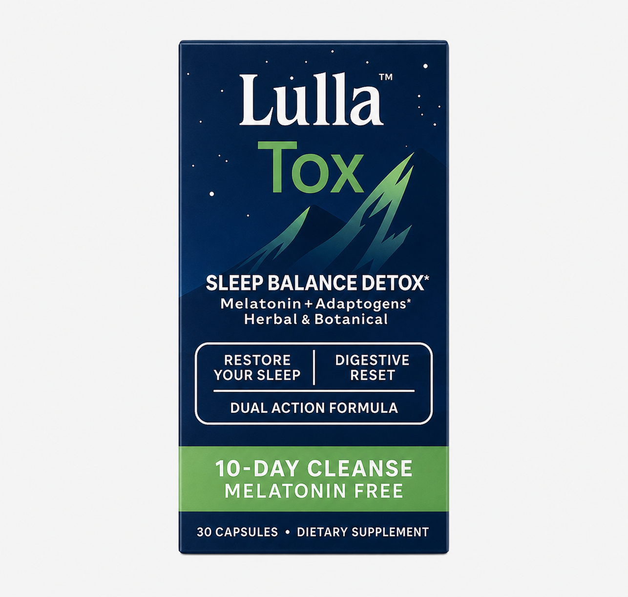 Lulla Overnight Detox & Sleep Support Capsules (Melatonin-Free)